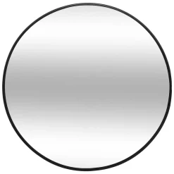 Okrągłe lustro w metalowej ramie, Ø 38 cm
