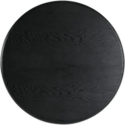 Okrągły stolik kawowy ROMA 60cm czarny do salonu kawowy