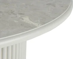 Okrągły stolik kawowy ROMA 80cm szary do salonu kawowy
