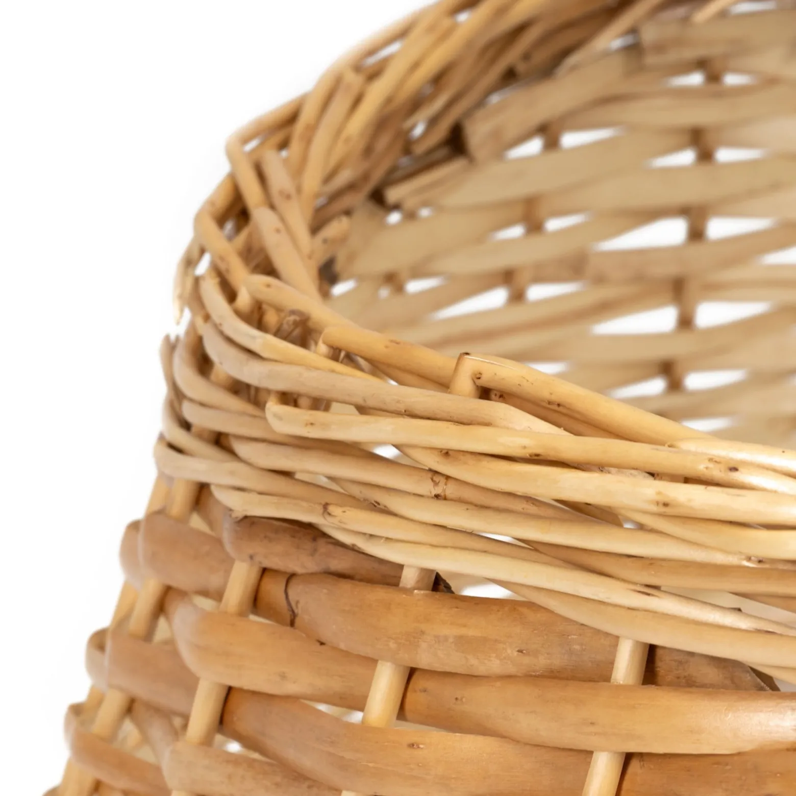 Osłona na stojak pod choinkę, wiklinowa 58 cm kosz jasnobrązowy