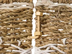 Osłona pod choinkę trawa morska 43 cm naturalny z białym