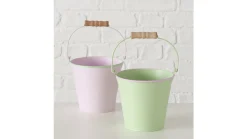Osłonka na doniczkę Suna metalowa 14.5 cm mix kolorów