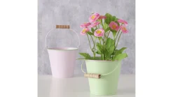 Osłonka na doniczkę Suna metalowa 14.5 cm mix kolorów
