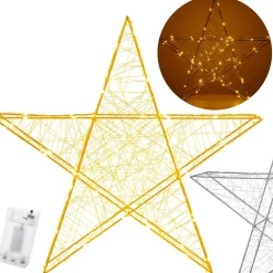 Oświetlenie świąteczne 100 LED gwiazda biały ciepły