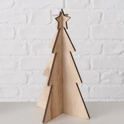 Ozdobne choinki ze sklejki KARL, 12-25 cm, 3 szt.