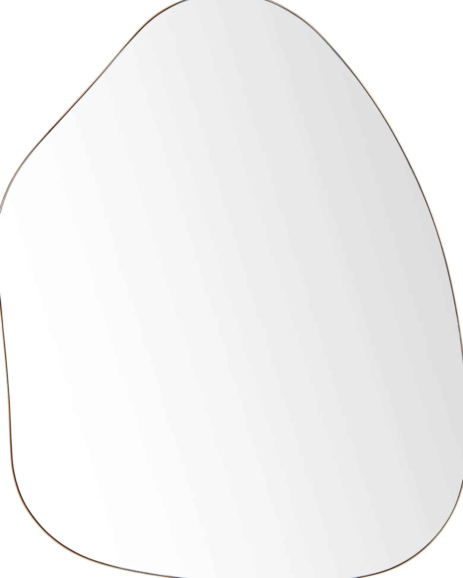 Ozdobne lustro ścienne metalowe 70 x 92 cm złote