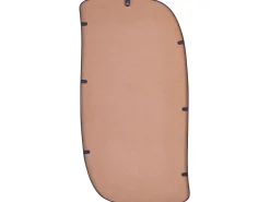 Ozdobne lustro ścienne metalowe 37 x 70 cm czarne
