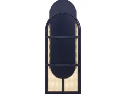 Ozdobne lustro ścienne rattanowe 53 x 143 cm jasne