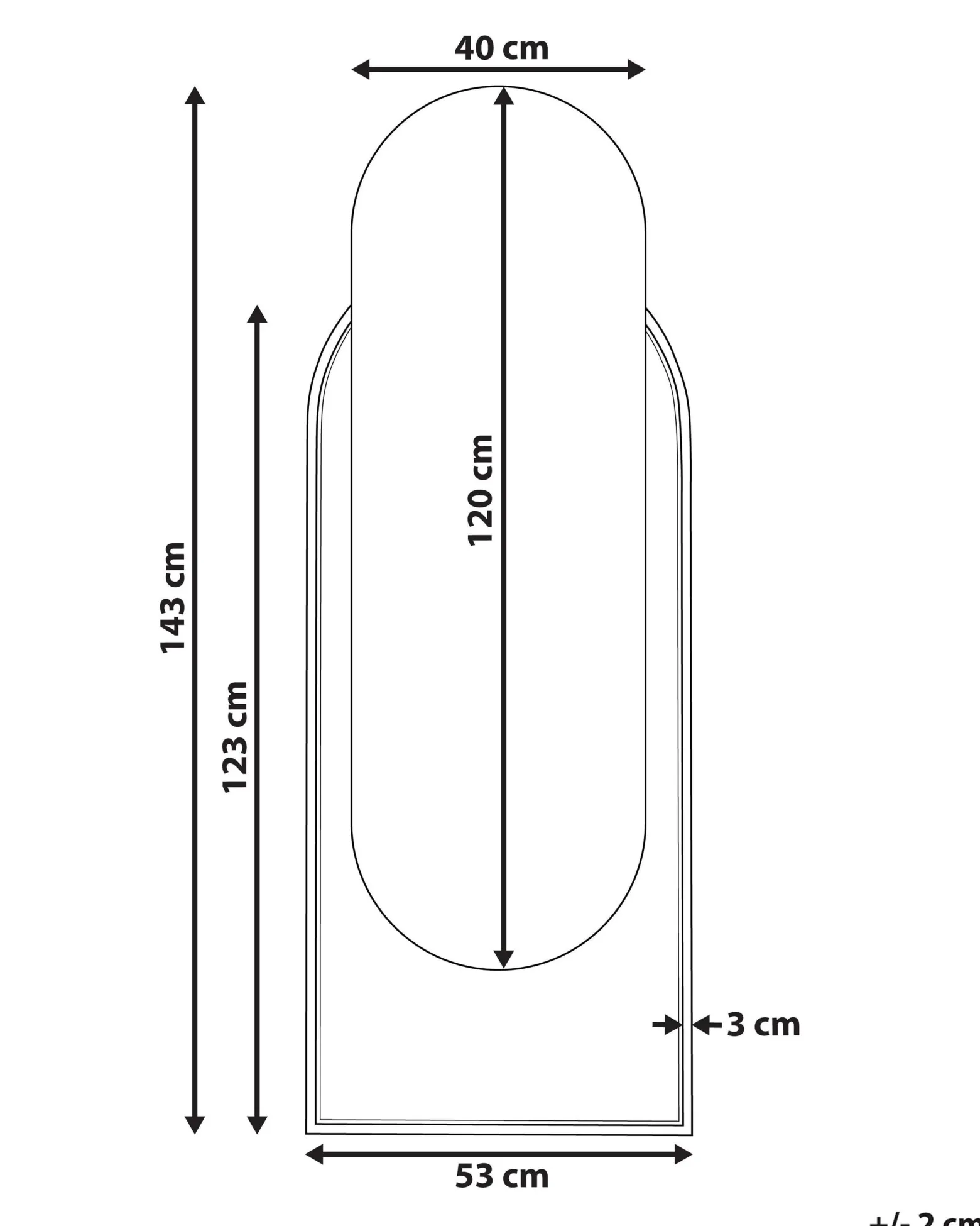 Ozdobne lustro ścienne rattanowe 53 x 143 cm jasne