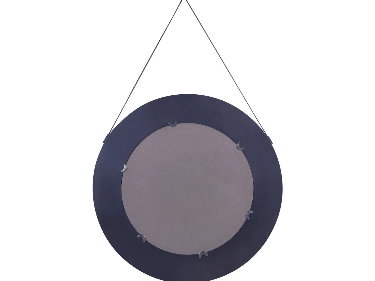 Ozdobne lustro ścienne rattanowe ø 70 cm jasne