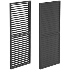 Panel żaluzjowy do pergoli, ruchomy 3m aluminiowy antracyt