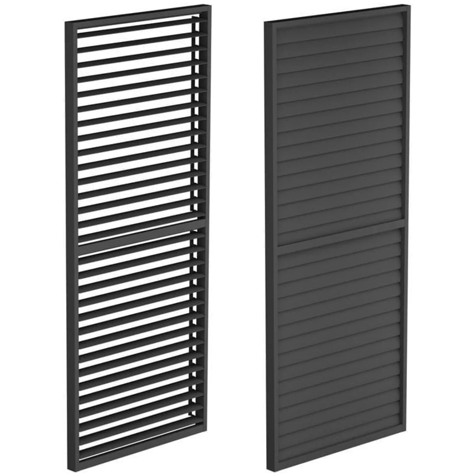 Panel żaluzjowy do pergoli, ruchomy 3m aluminiowy antracyt
