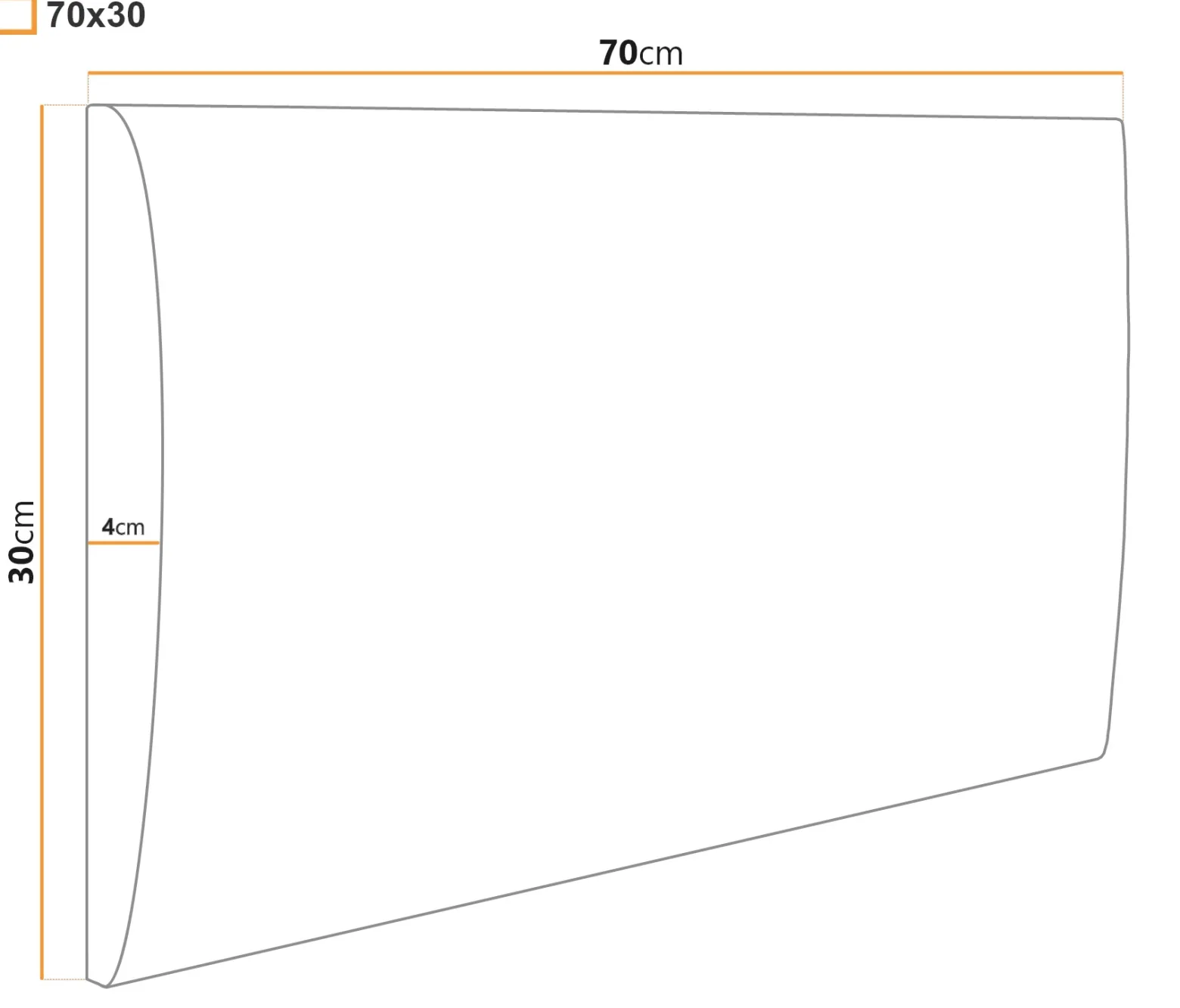 Panel tapicerowany 70x30