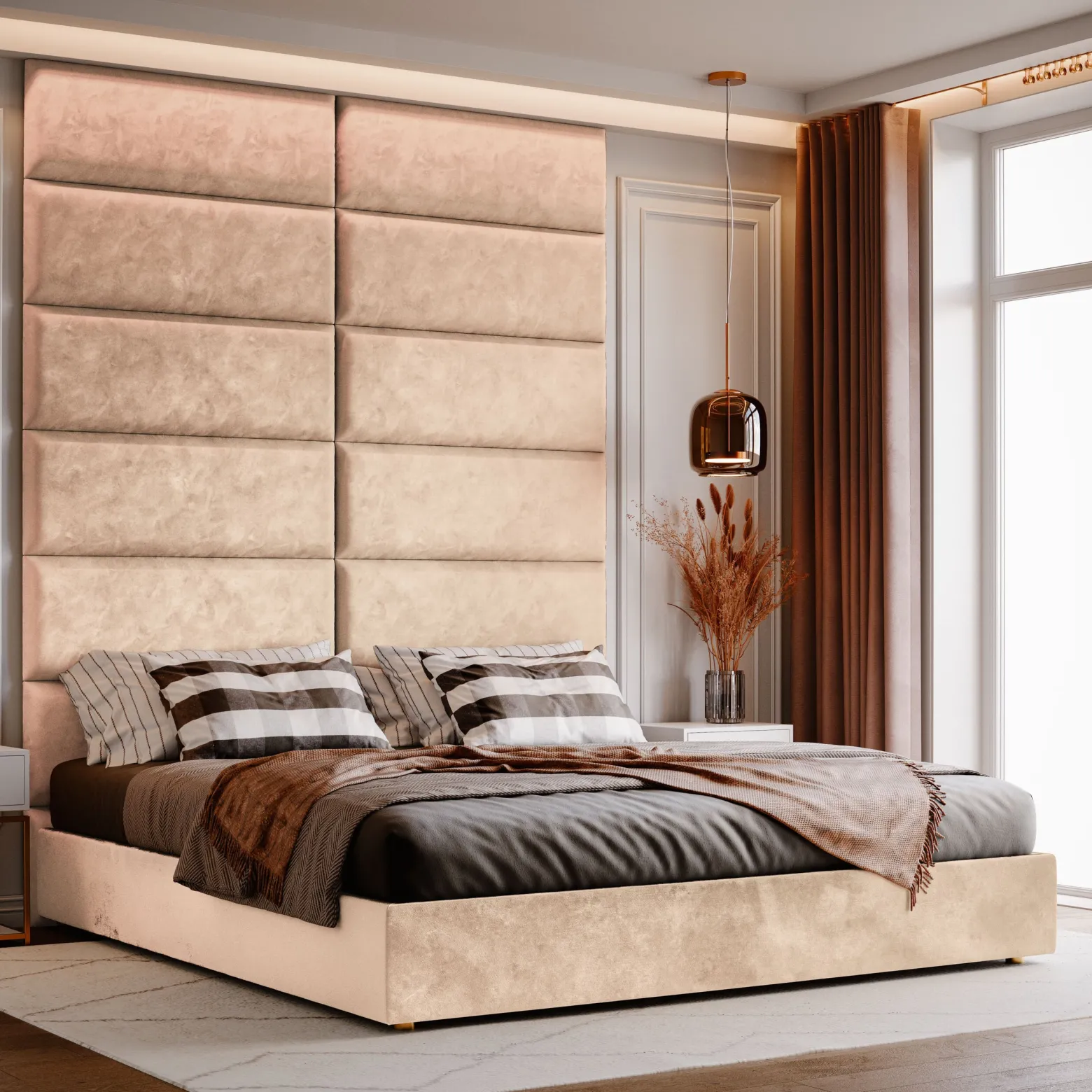 Panel Tapicerowany 50x15cm Magic Velvet 2284