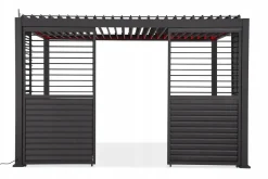 Panel Żaluzjowy 123,5 cm Regulowany Osłona do Pergoli PREMIUM 4m