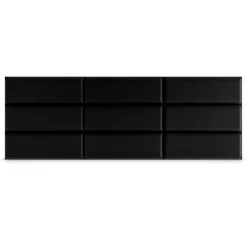 Panel Tapicerowany Czarny 60x20cm
