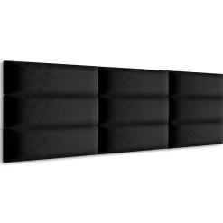 Panel Tapicerowany Czarny 60x20cm