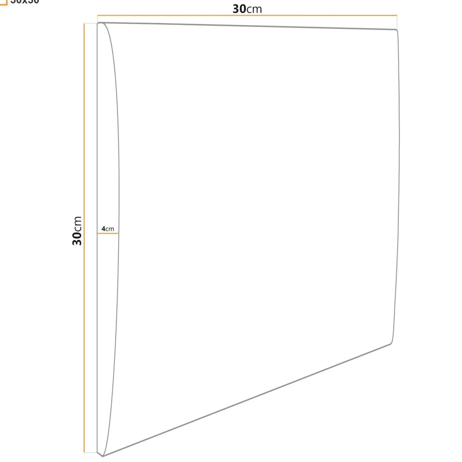 Panel tapicerowany Mono 30x30