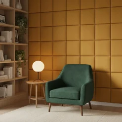 Panel Tapicerowany Prostokąt Komvortowy 30X70 Cm Brązowy Smart Velvet