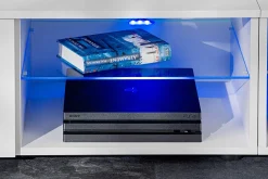 Pan Igiełka - Zestaw Mebli Komplet - Meblościanka RTV z Witrynami LED RGB