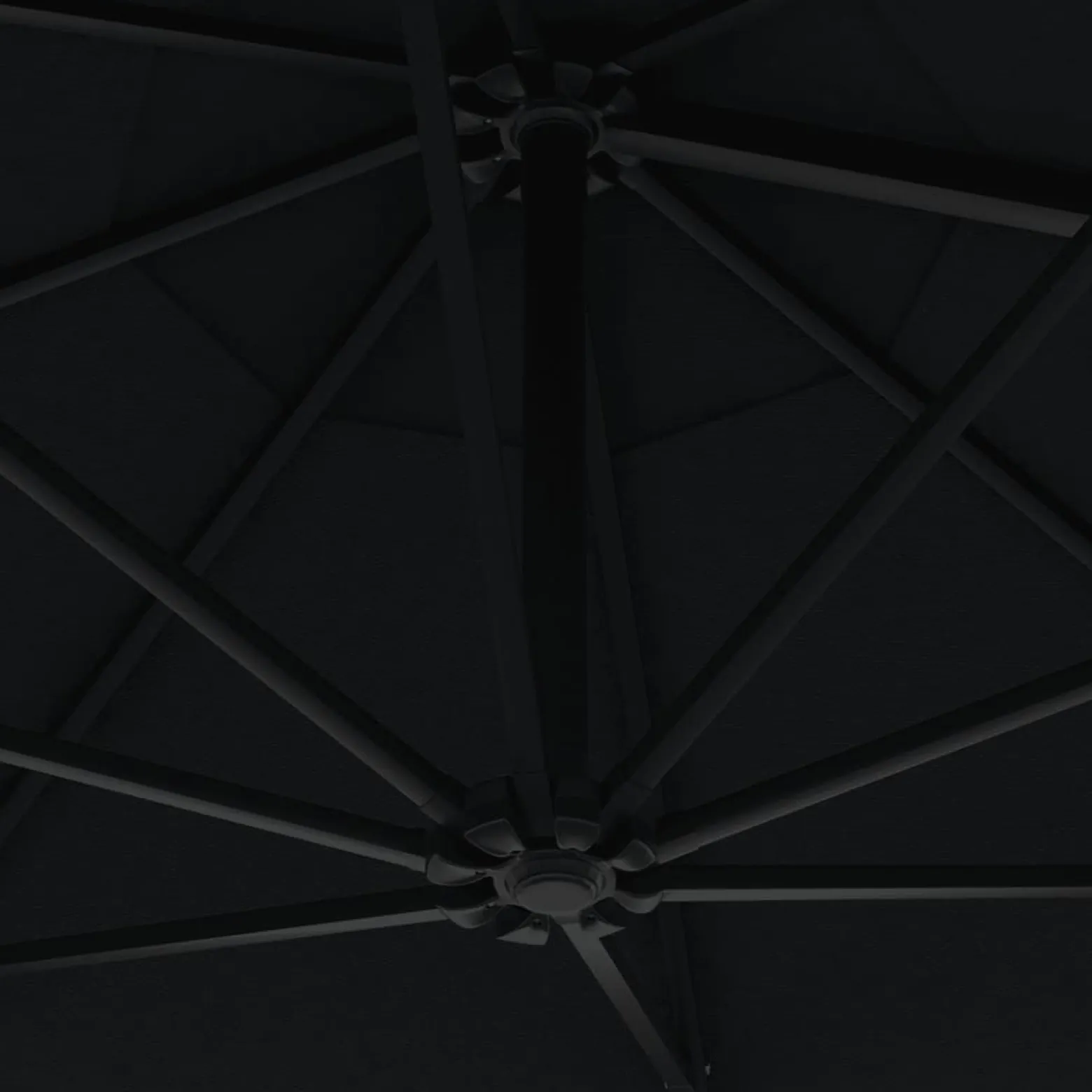 Parasol ogrodowy Czarny vidaXL