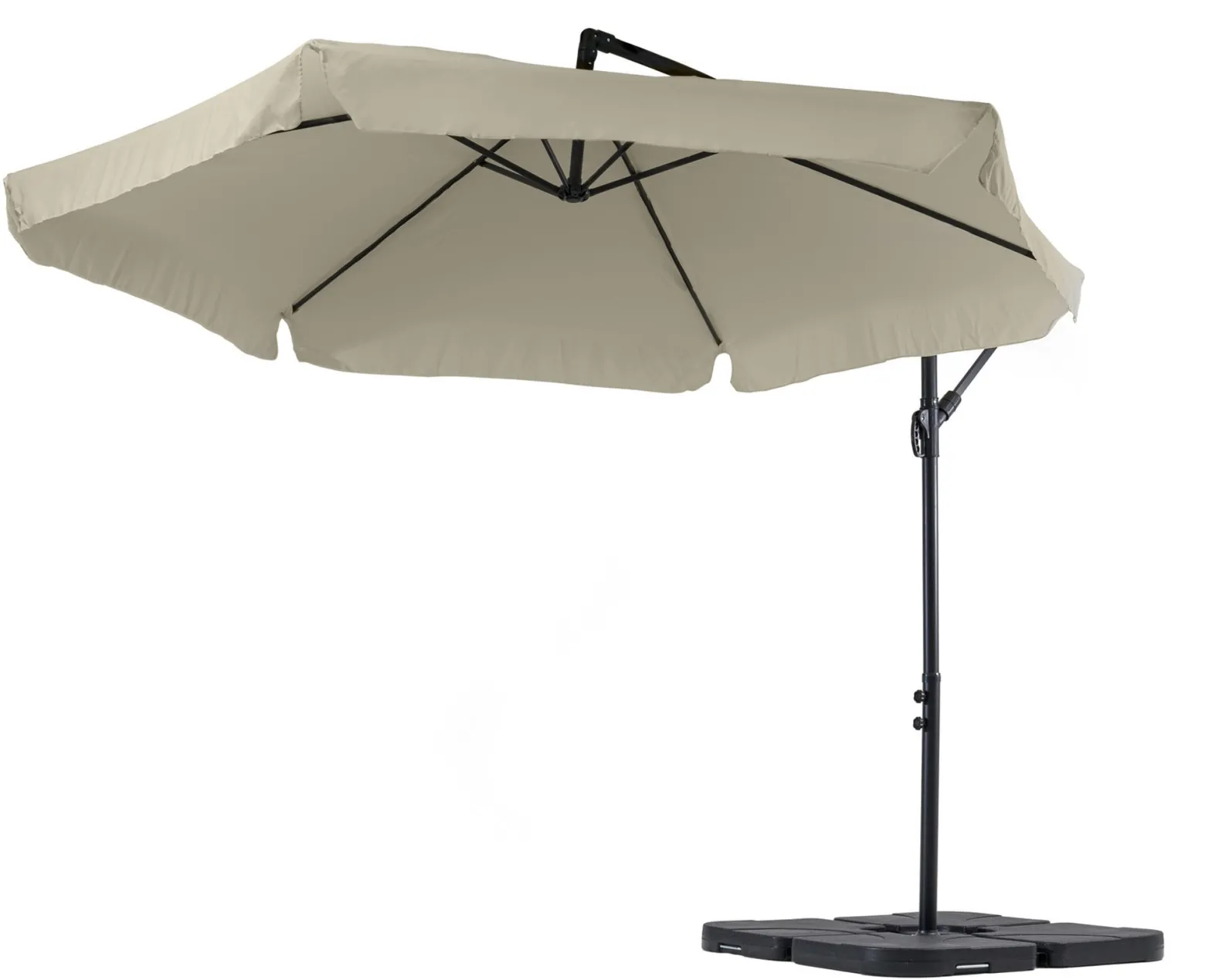 Parasol ogrodowy z podstawą Empoli beżowy