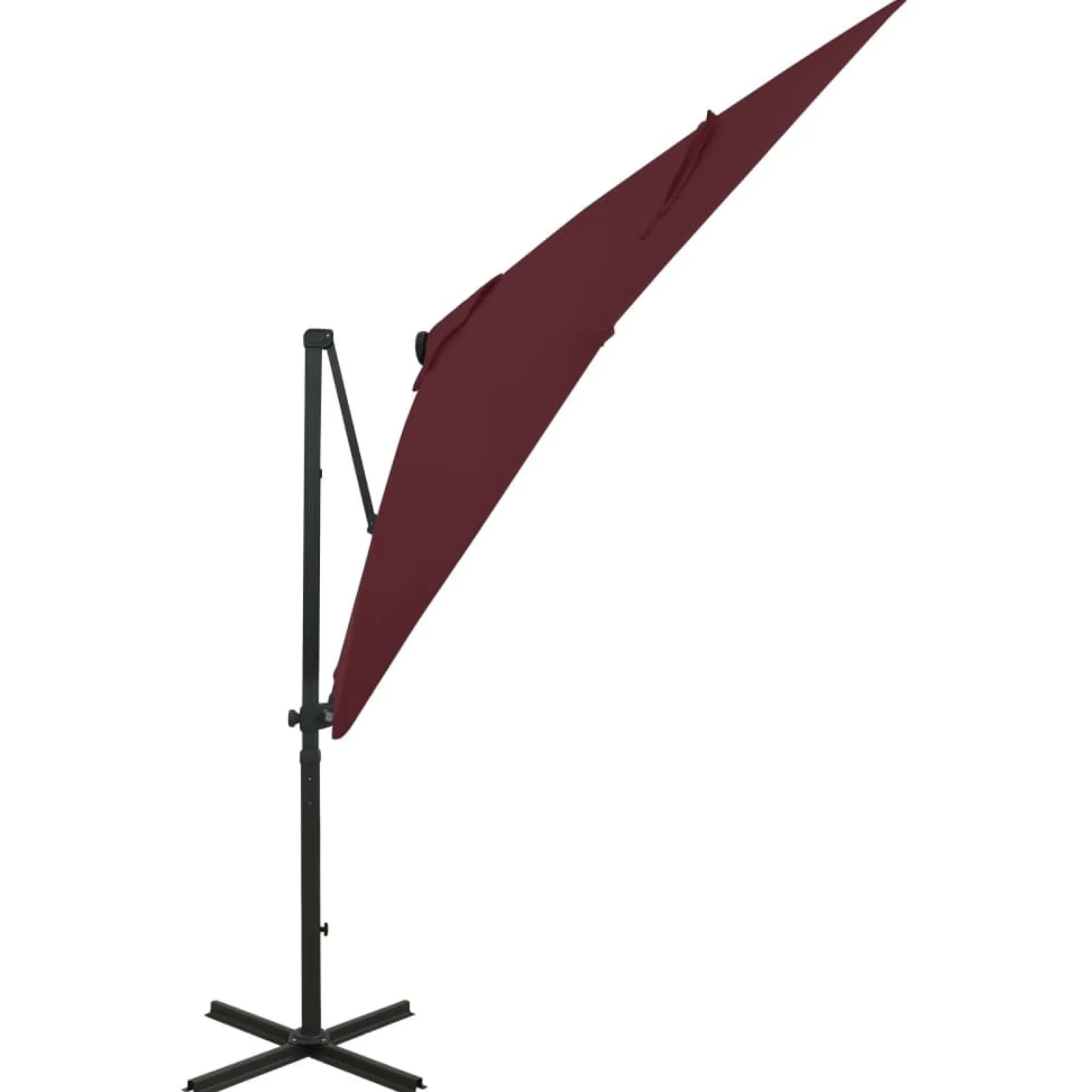 Parasol wiszący Czerwony 250 cm vidaXL