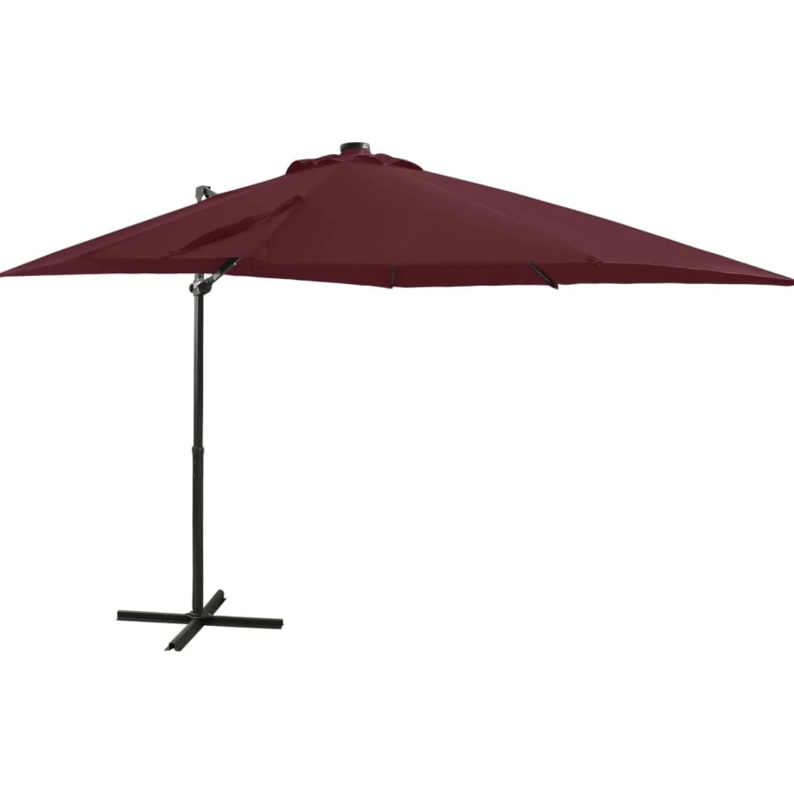 Parasol wiszący Czerwony 250 cm vidaXL