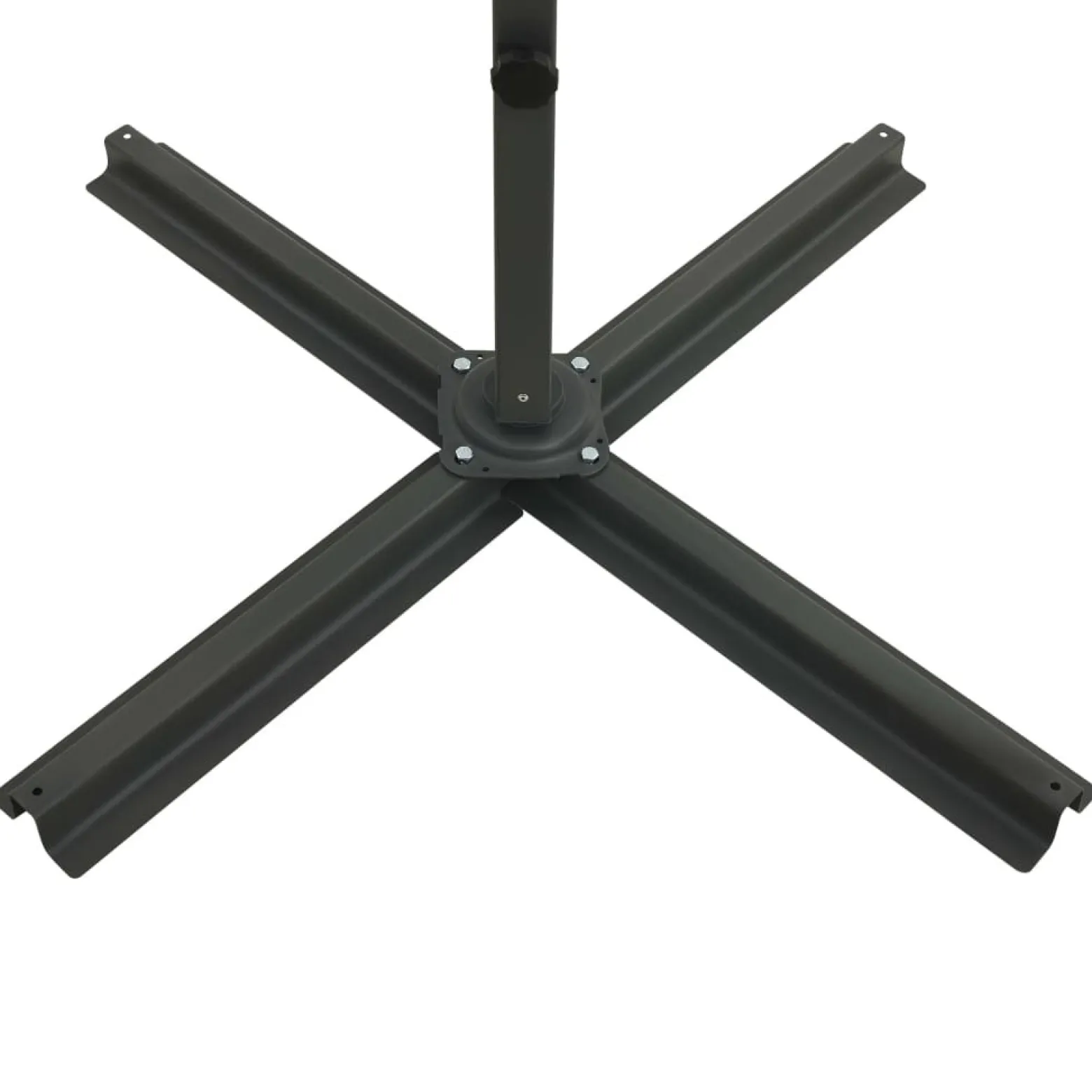 Parasol wiszący Czerwony 250 cm vidaXL
