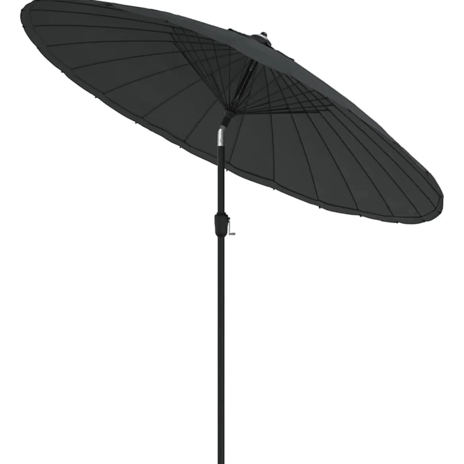 Parasol Ogrodowy Antracytowy Składany Na Słupku Na Taras Ogród Balkon 270