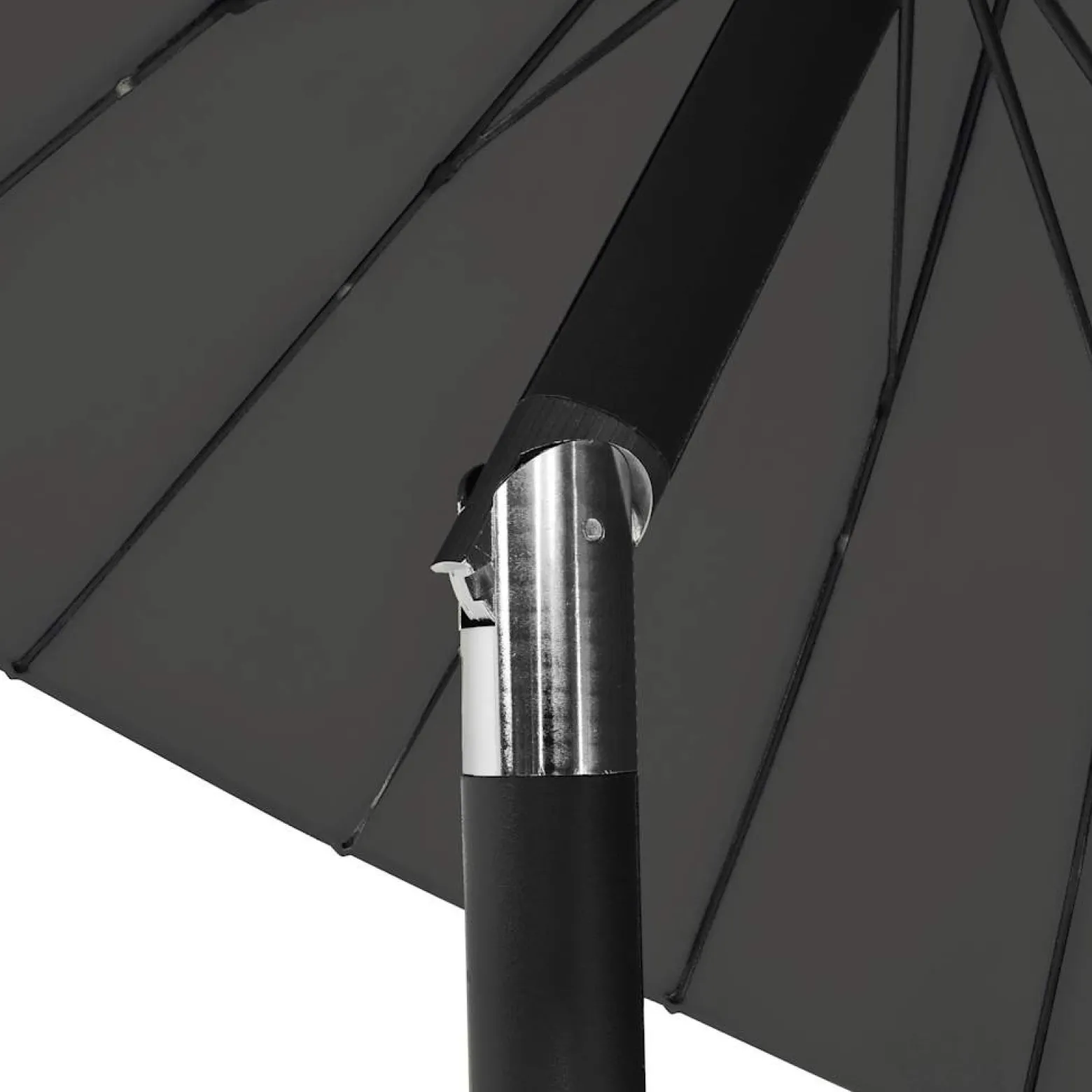 Parasol Ogrodowy Antracytowy Składany Na Słupku Na Taras Ogród Balkon 270