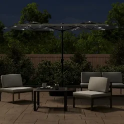 Parasol ogrodowy Antracyt vidaXL