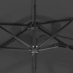 Parasol ogrodowy Antracyt vidaXL