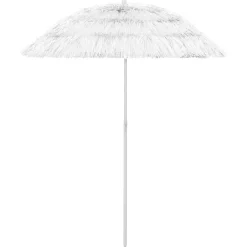 Parasol Ogrodowy Biały Plażowy w Hawajskim Stylu 180 cm