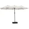 Parasol ogrodowy Biały vidaXL