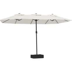 Parasol ogrodowy Biały vidaXL