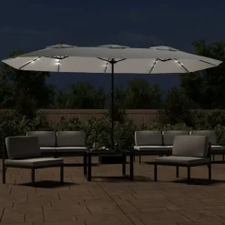 Parasol ogrodowy Biały vidaXL
