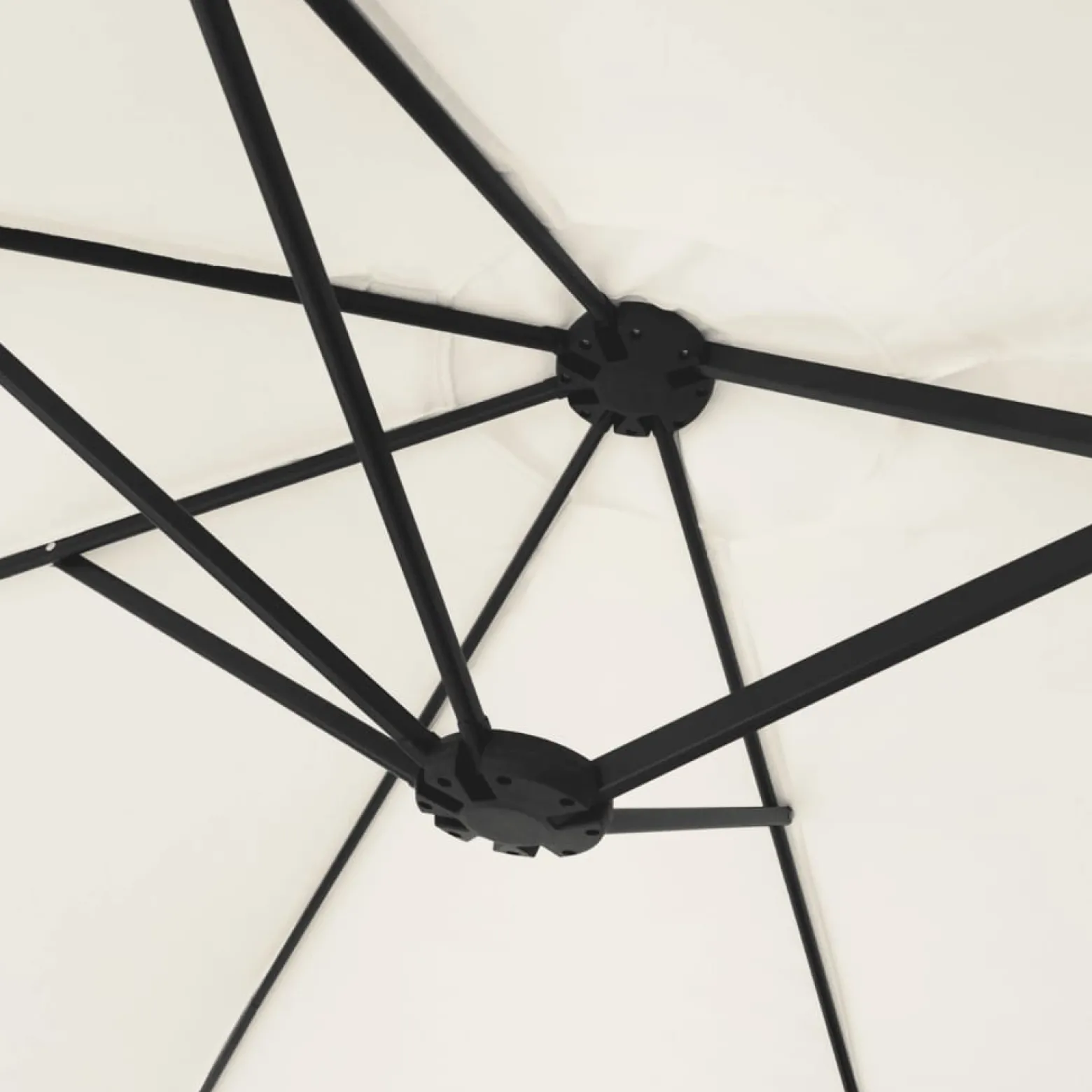 Parasol ogrodowy Biały vidaXL
