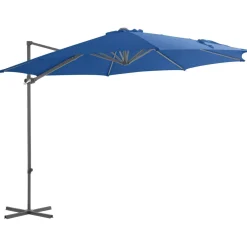 Parasol ogrodowy Niebieski 300 x 255 cm vidaXL