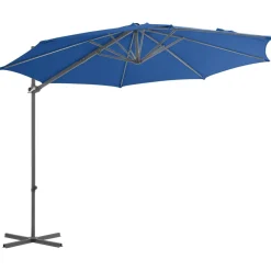 Parasol ogrodowy Niebieski 300 x 255 cm vidaXL
