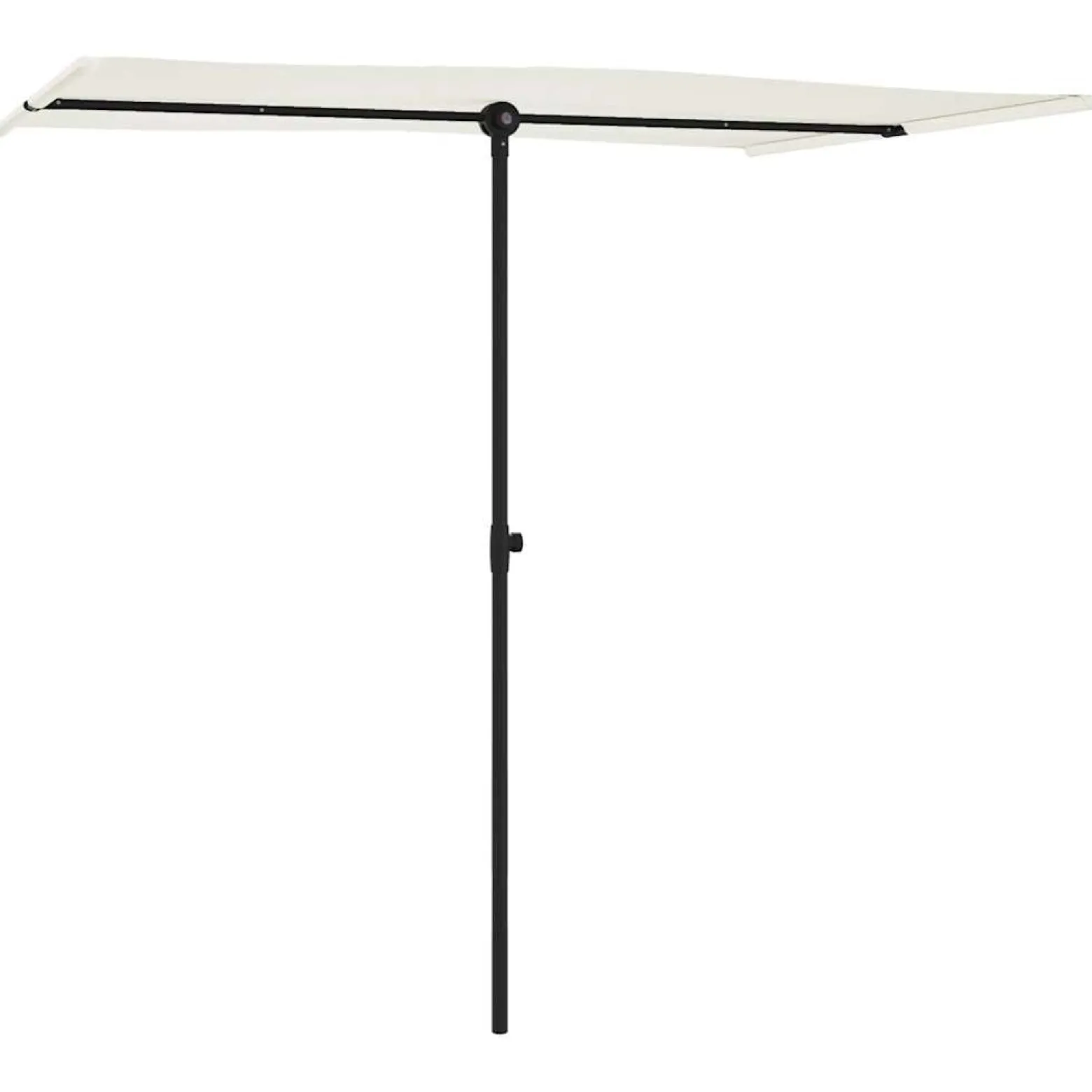 Parasol Ogrodowy Piaskowy Na Słupku Składany Na Taras Ogród 2x1,5 m