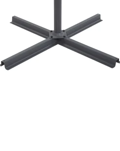 Parasol ogrodowy składany LED 285cm beżowy