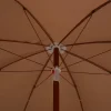 Parasol ogrodowy Taupe 180 cm vidaXL