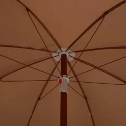 Parasol ogrodowy Taupe 180 cm vidaXL