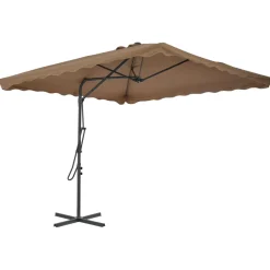 Parasol ogrodowy Taupe vidaXL