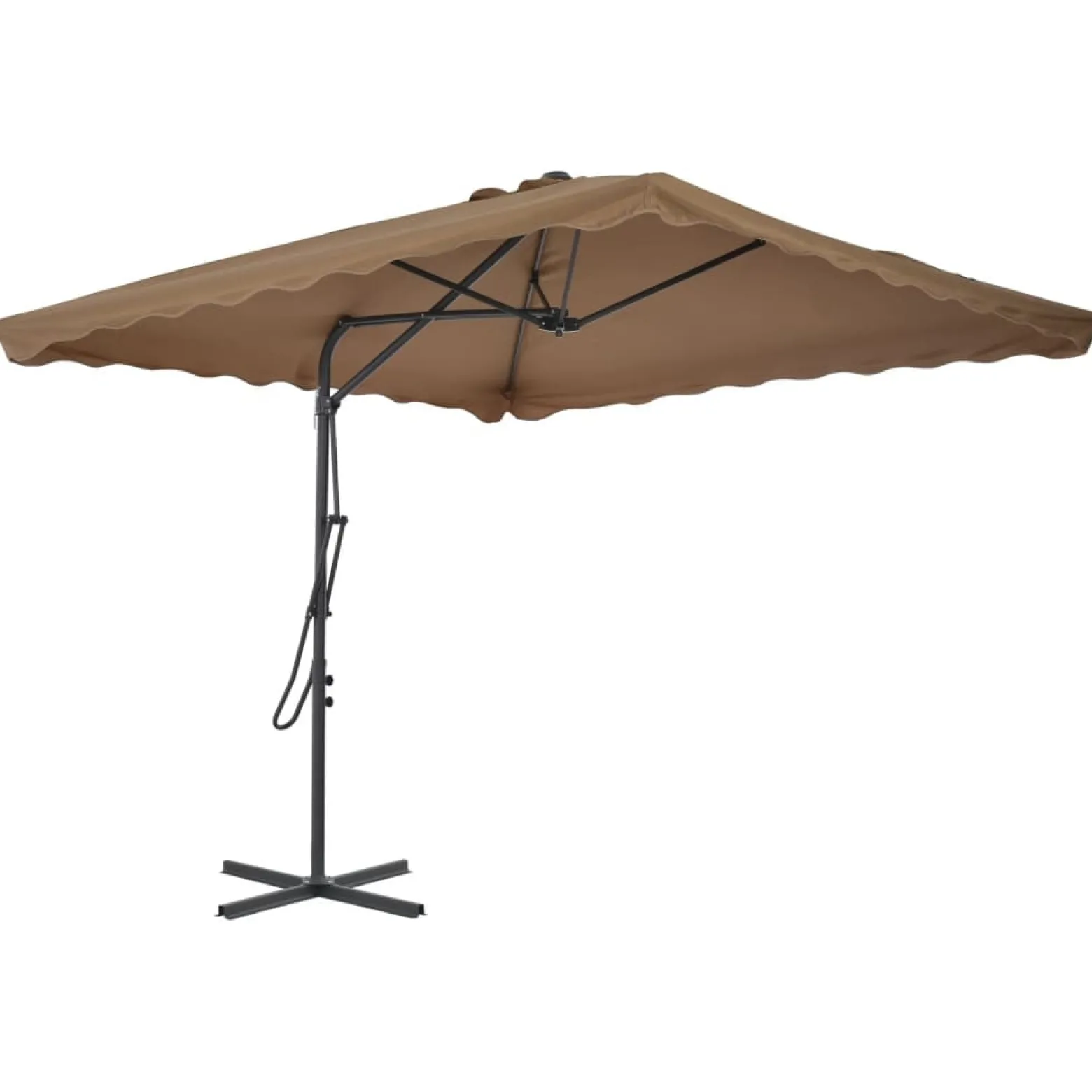 Parasol ogrodowy Taupe vidaXL