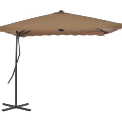 Parasol ogrodowy Taupe vidaXL