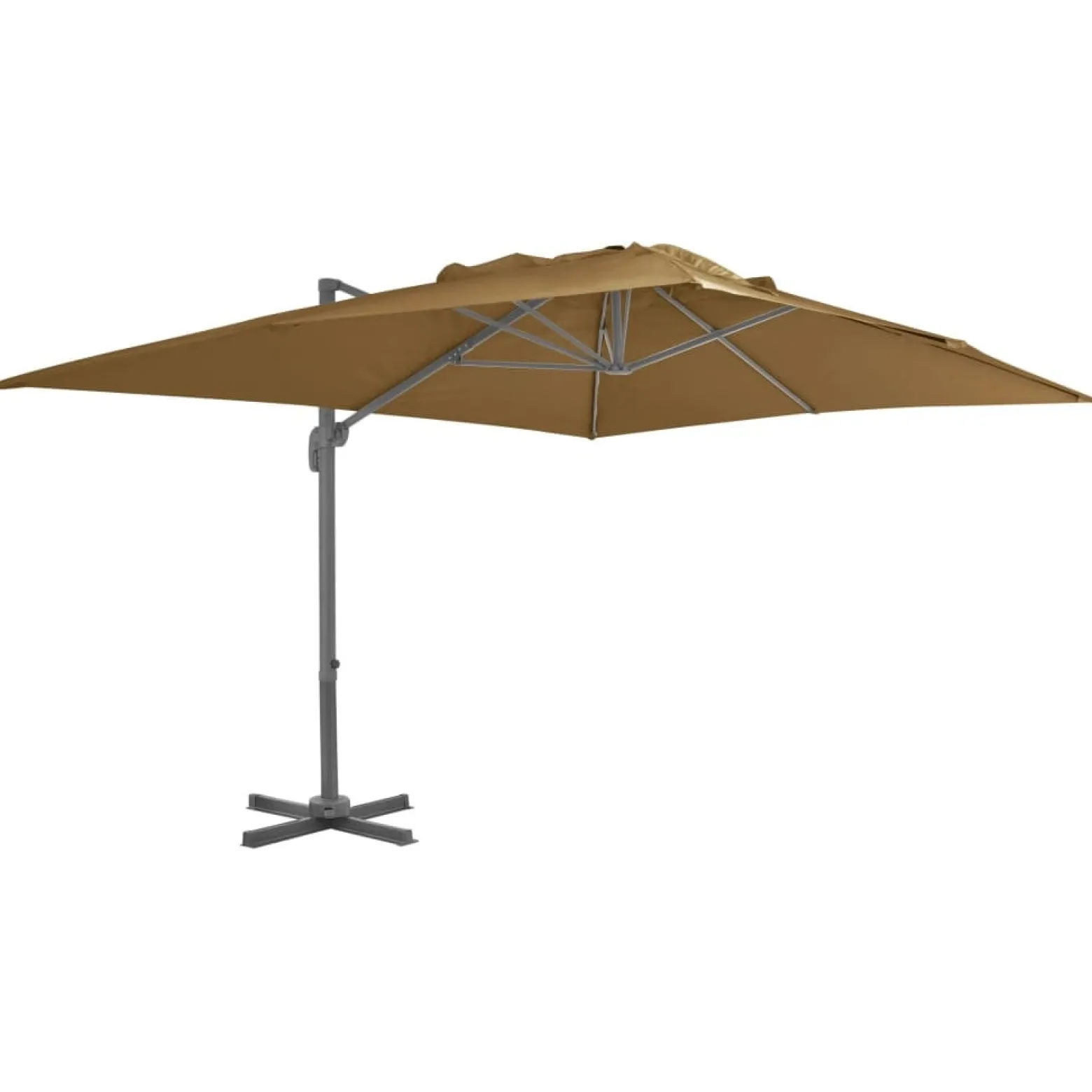 Parasol ogrodowy Taupe 3 x 4 m vidaXL