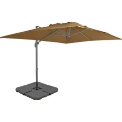 Parasol ogrodowy Taupe 3 x 4 m vidaXL