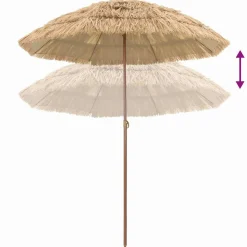 Parasol plażowy Naturalny 255 x 255 x 255 cm